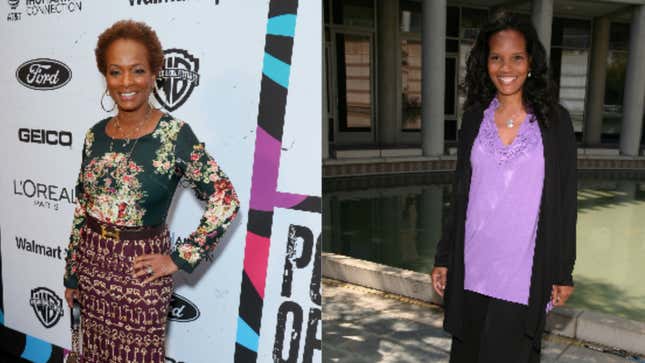 Vanessa Bell Calloway, left, on February 21, 2019 in Los Angeles, Calif.; Shari Headley  on April 20, 2009 in Los Angeles, Calif. 