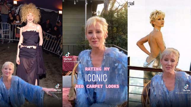 Image for article titled Anne Heche Drags Ellen DeGeneres While Rating Her Own Red Carpet Looks