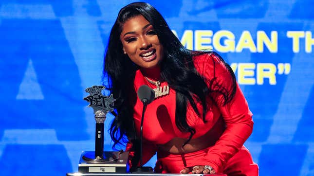 Image for article titled Megan Thee Stallion Reminds All the Assholes That Getting Shot Isn&#39;t a Joke