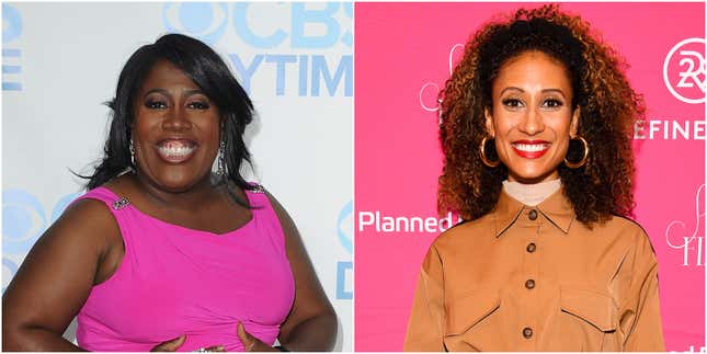 Sheryl Underwood attends the 41st Annual Daytime Emmy Awards CBS after party on June 22, 2014 in Beverly Hills, California; Elaine Welteroth attends the Planned Parenthood’s Sex, Politics, Film, &amp; TV Reception on January 26, 2020 in Park City, Utah.