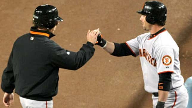Image for article titled San Francisco Giants Band Together To Score Run