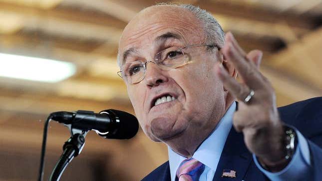 Image for article titled Rudy Giuliani Adds More Planes, Towers With Each Subsequent Retelling Of 9/11