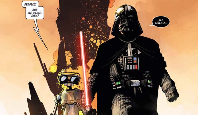 Can a man as angry as Darth Vader ever be truly done?