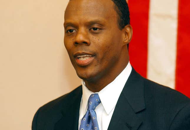 Former football player and Republican congressman J.C. Watts (in a 2006 file photo) has reportedly worked for more than a decade to get Black News Channel to launch.