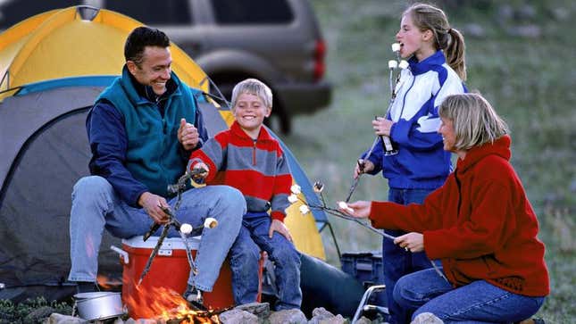 Image for article titled Family Spends Relaxing Weekend Destroying Outdoors