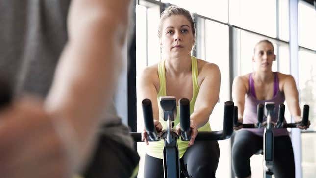 Image for article titled Daily Spin Class Only Thing Keeping Mom From Driving Car Full Of Kids Into Ocean