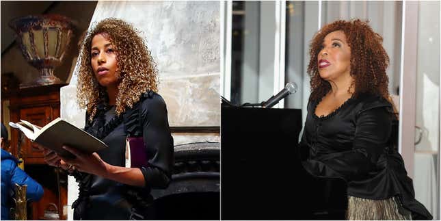 Poet Aja Monet, left, and singer Roberta Flack are both holding virtual events this weekend.