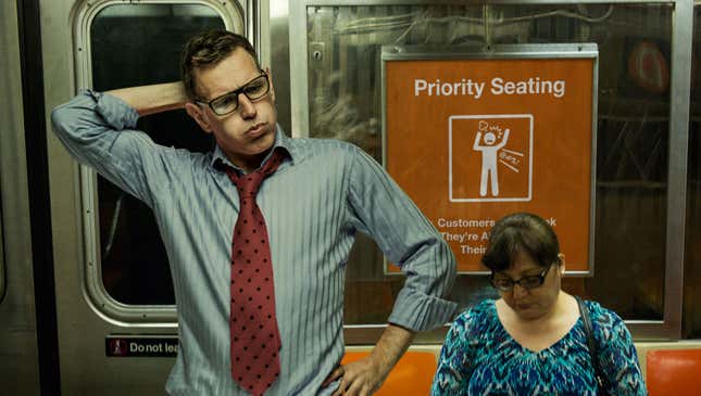 Image for article titled MTA Unveils New Designated Seating For Commuters Who Look Like They’re About To Snap