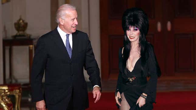 Vice President Joe Biden offers to give Elvira a personal tour of the Lincoln Bedroom that she’ll never forget.