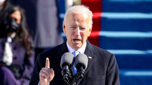 Image for article titled Inaugural Address Spills Over Into Second Day As Biden Continues To List Greatest Issues Facing Nation