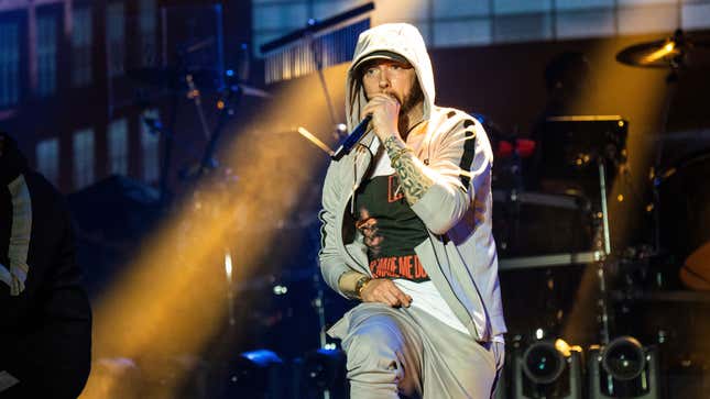 Image for article titled Eminem&#39;s Publisher Sues Spotify, Says It Pretended It Didn&#39;t Know Who Held Rights to &#39;Lose Yourself&#39;