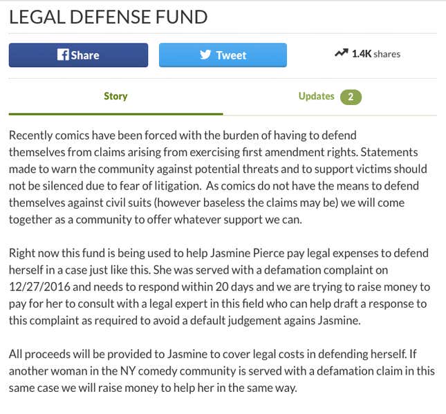 Screenshot via Wayback Machine/GoFundMe.