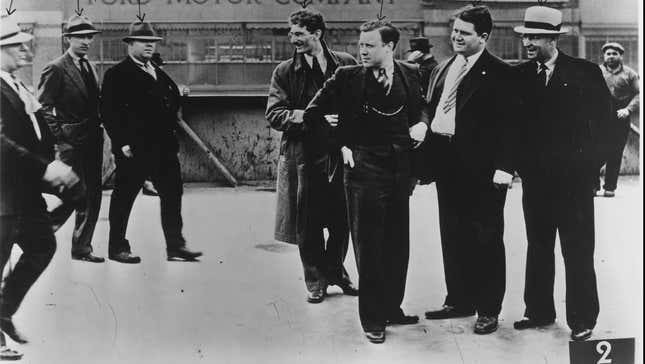 Image for article titled Let&#39;s Remember That Time UAW President Walter P. Reuther Wore A Suit To An Ass Beating