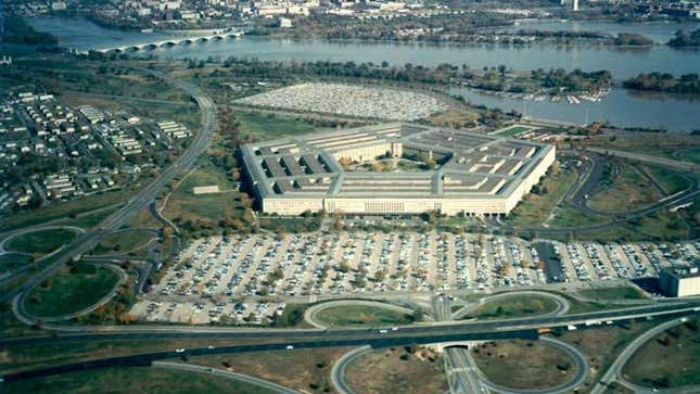 An aerial view of the Pentagon in the mid-1960s