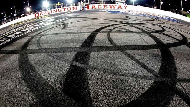 Image for article titled NASCAR To Discontinue Having Kids Rush Onto Track To Wipe Up Skid Marks During Races