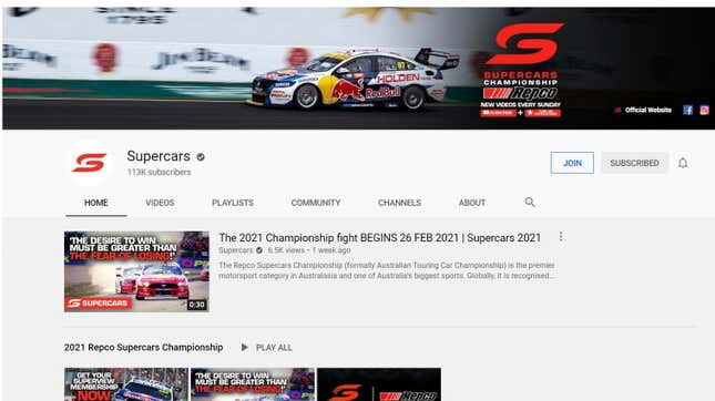 Image for article titled Aussie Supercars Is Setting The Standard For Streaming Motorsport