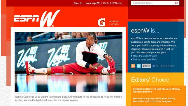 Image for article titled Features Of The New espnW.com