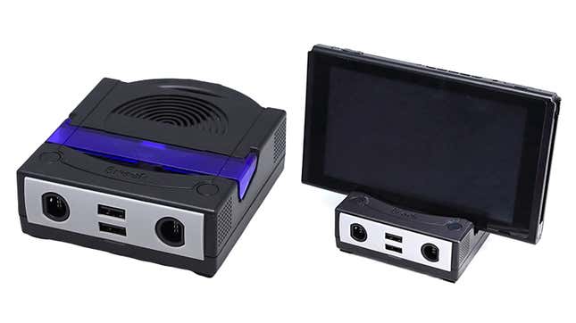 Image for article titled GameCube-Inspired Dock Brings Old School Controllers and Wireless Headphones to Switch