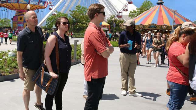 Image for article titled Man At Amusement Park Gets Right Back In Line For Another Funnel Cake