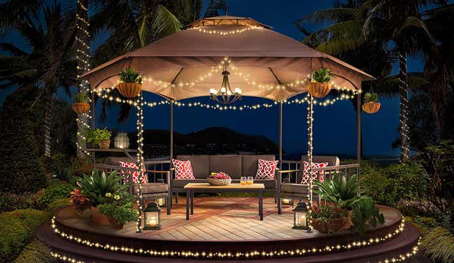 Sunjoy Madison Pavilion Hex Shape Soft Top Gazebo | $350 | Amazon