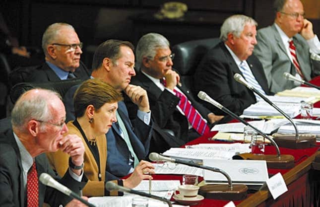 Members of the 9/11 commission that destroyed countless political careers.