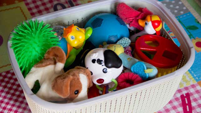 Image for article titled Pack Away Some of Your Toddler's New Toys Right Now