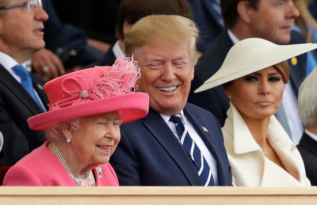 Image for article titled Melania Wears a Plate on Her Head
