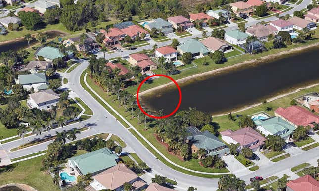 Imagen para el artículo titulado Google Earth revela los restos de un hombre desaparecido hace 22 años en un lago de Florida