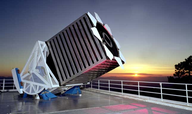 The SDSS 2.5 meter telescope. 