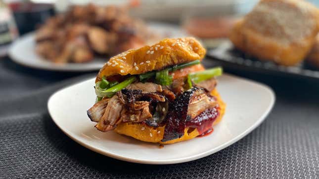 Assembled turkey char siu bao
