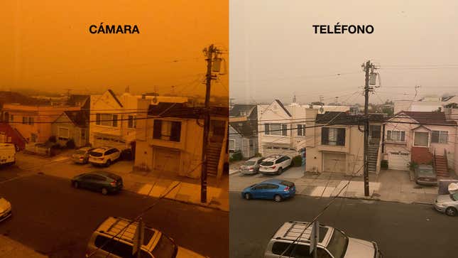 Imagen para el artículo titulado Por qué muchos teléfonos no captan el cielo naranja de San Francisco