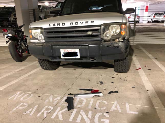 Image for article titled Can You ID This Shattered Tail Light From A Parking Garage Accident?