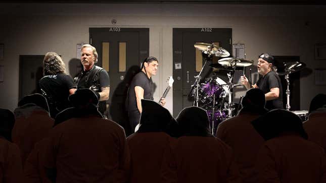 Image for article titled New CIA Torture Program Concert Series Brings Metallica Into Black Sites To Play 72-Hour Sets