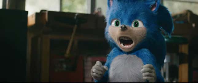 Image for article titled The Sonic The Hedgehog Movie Looks... Uh...