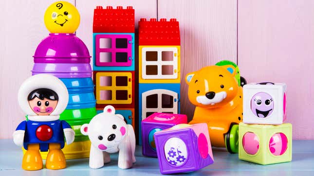 Image for article titled Set up a Toy-Cleaning Station for Your Kids