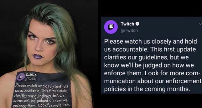 Body Painting Streamer Banned For Nudity Despite Efforts To Stay Within