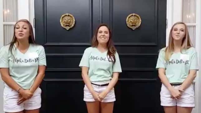 Image for article titled The world&#39;s worst sorority video is back, and more horrifying than ever before