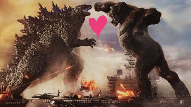 Image for article titled Godzilla and Kong Should Kiss