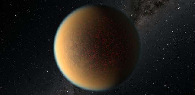Artist’s depiction of exoplanet GJ 1132 b,