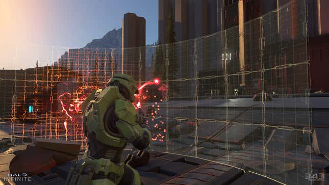An official screenshot of Halo Infinite from the game’s July 2020 gameplay reveal.