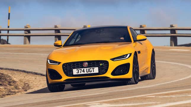 Image for article titled It (The 2021 Jaguar F-Type) Is Yellow