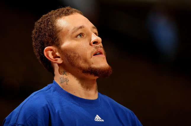 Delonte West #13 of the Cleveland Cavaliers looks on during warm ups prior to facing the Denver Nuggets during NBA action at Pepsi Center on January 8, 2010 in Denver, Colorado. 