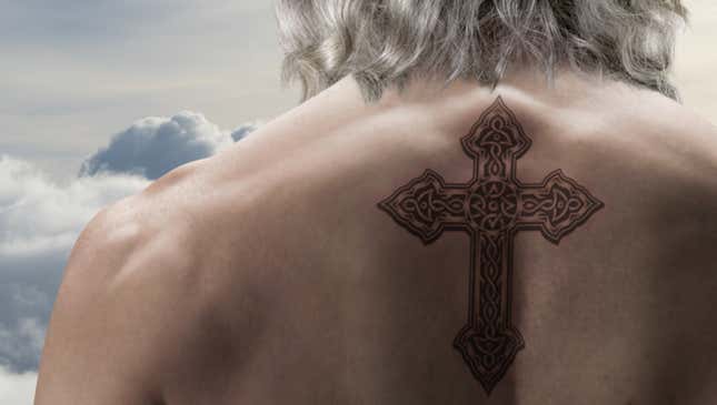 100 Cool Cross Back Tattoo Design png  jpg 2023