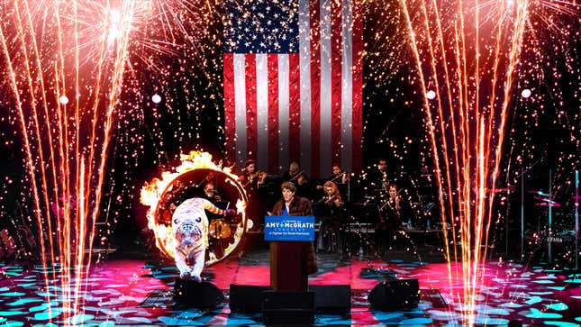 Image for article titled Amy McGrath Blows Remaining Campaign Funds On Lavish Concession Bonanza