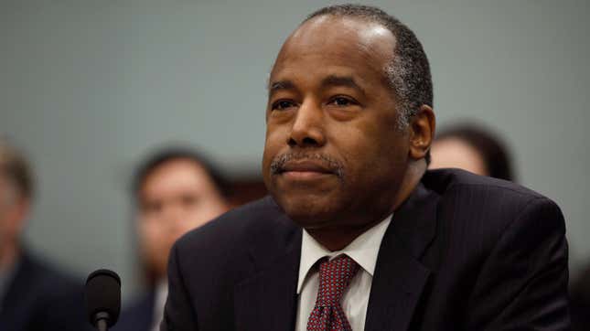 Image for article titled Ben Carson Called Trans Women &#39;Big Hairy Men,&#39; In Case You Need a Reminder That He Is a Major Asshole