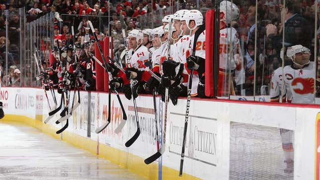 Image for article titled Scientists Believe Hockey Players May Communicate By Banging Sticks Against Boards