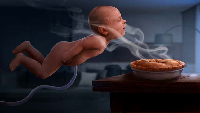 Image for article titled New Study Finds Most Premature Births Occur After Fetus Smells Something Delicious Outside