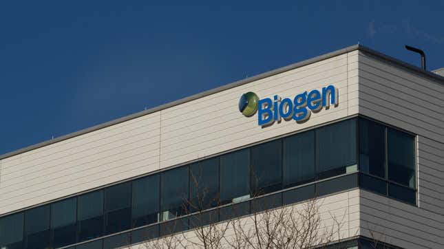 The headquarters of Biogen in Cambridge, Massachusetts.