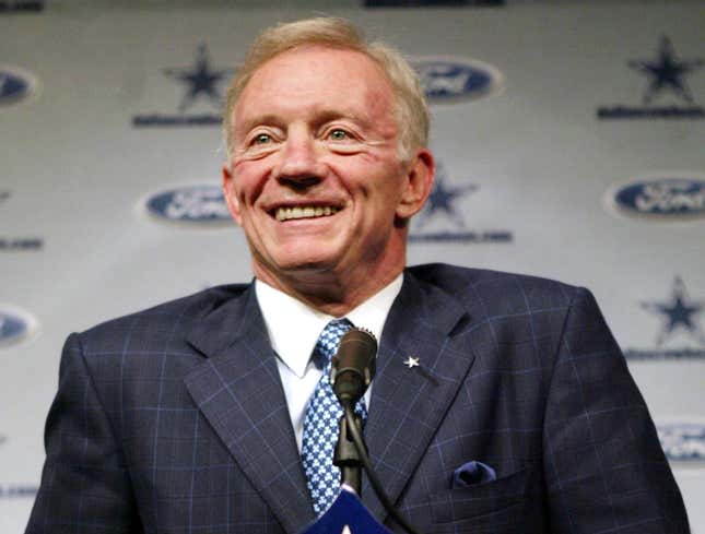 Image for article titled Jerry Jones Claims Dallas Cowboys Are The Team To Beat Up On This Season