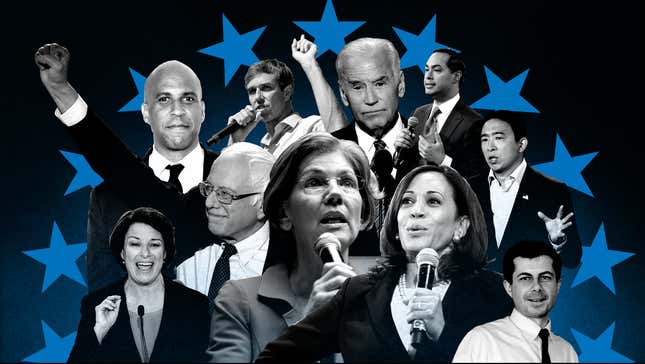 Image for article titled Harris Was Good in Theory, Buttigieg Makes Us Weary and Biden Sees Things Clearly: 2020 Presidential Black Power Rankings, Week 19